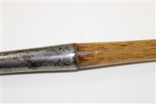 Circa 1850-1860 Unknown Maker Squarish Toe Dual Sided Putter with Shark Teeth Nicking 