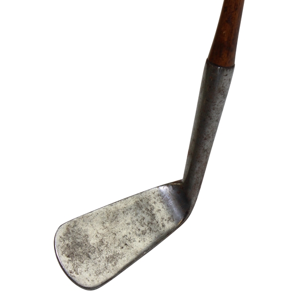 Circa 1870-1875 Smooth Face Lofting Iron with Shaft Stamp 