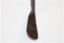 Circa 1870-1875 Smooth Face Lofting Iron with Shaft Stamp 