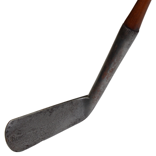 Circa 1860 Unknown Maker Iron with Bruce Script on Face