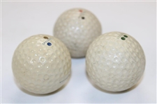 Three (3) Classic Dimple Golf Balls - Spalding Top-Flite, Tournament, & Witch