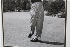 Ben Hogan Follow-Through Pose B&W Photo with Ben Hogan - 1957 Plate - Framed