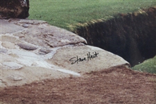 Moon Over St. Andrews' Swilcan Bridge/18th Fairway/Old Course Large Matted Photo