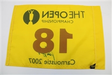 Padraig Harrington & Louie Oosthuizen Signed OPEN Flags from Years They Won JSA ALOA