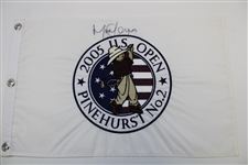 Five (5) Signed US Open Embroidered & Screen Flags JSA ALOA