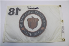 Five (5) Signed US Open Embroidered & Screen Flags JSA ALOA