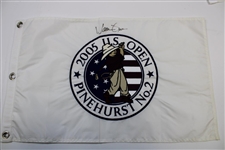 Five (5) Signed US Open Embroidered & Screen Flags JSA ALOA