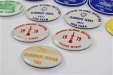 Thirty-Six (36) Colonial National Invitation Badges from Various Years Inc. Women's US Open