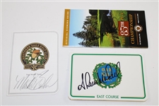 Eight (8) Signed PGA Championship Tickets, Pamphlets, & Scorecards - Various Years JSA ALOA