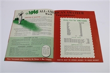 1946 The All-American Golf Tournaments Program - Professional/Amateur/Women's Open