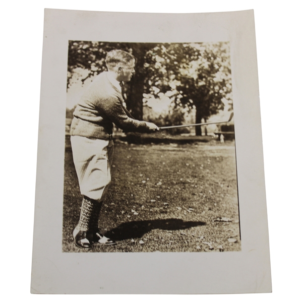 Bobby Jones Post-Swing Golf Swing with Knickers Circa 1920s Original Photograph 