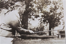 Bobby Jones Post-Swing Golf Swing with Knickers Circa 1920's Original Photograph 