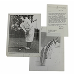 1960 Letter to Bobby Jones Concerning Vardon Overlapping Grip Photo From Ferris Mack