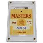 1988 Masters Tournament SERIES Badge #X2573 - Sandy Lyle Winner