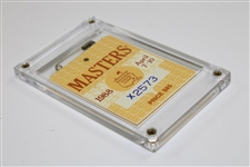 1988 Masters Tournament SERIES Badge #X2573 - Sandy Lyle Winner