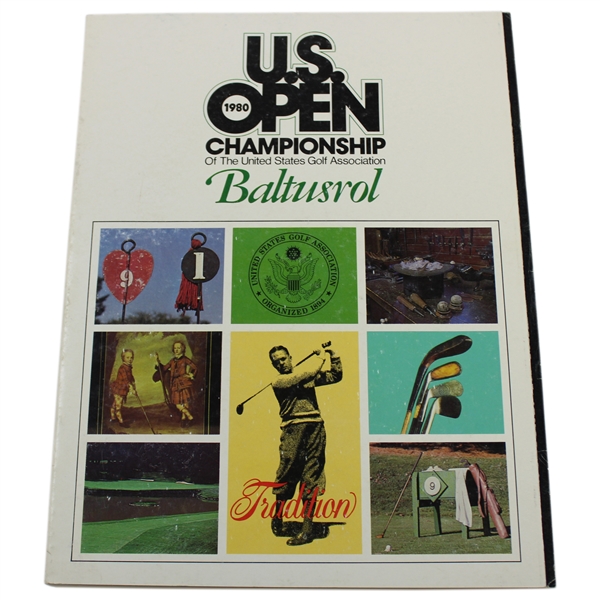 1980 PGA Championship at Baltusrol Official Program - Jack Nicklaus Winner