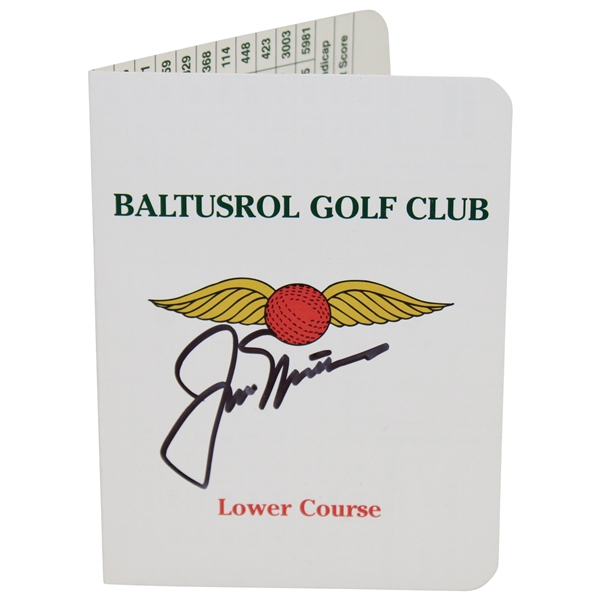 Jack Nicklaus Signed Baltusrol Golf Club Lower Course Scorecard JSA ALOA