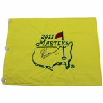 Charl Schwartzel Signed 2011 Masters Tournament Embroidered Flag JSA ALOA