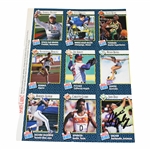 John Daly Signed Sports Illustrated Uncut Golf Card Sheet JSA #UU28280