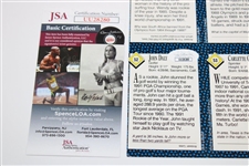 John Daly Signed Sports Illustrated Uncut Golf Card Sheet JSA #UU28280