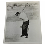Arnold Palmer Hitting Out of Bunker Original Wire Photograph  - 7-10-1960
