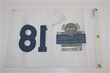 Lee Trevino Signed 1994 PGA Seniors Championship White Flag JSA ALOA
