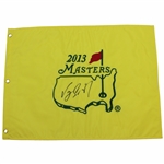 VJ Singh Signed 2013 Masters Embroidered Flag JSA ALOA