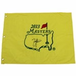 Zach Johnson Signed 2013 Masters Embroidered Flag JSA ALOA