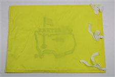 Gay Brewer Signed Undated Masters Embroidered Flag JSA ALOA