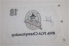 Tiger Woods Signed 2007 PGA Championship at Southern Hills Embroidered Flag JSA ALOA
