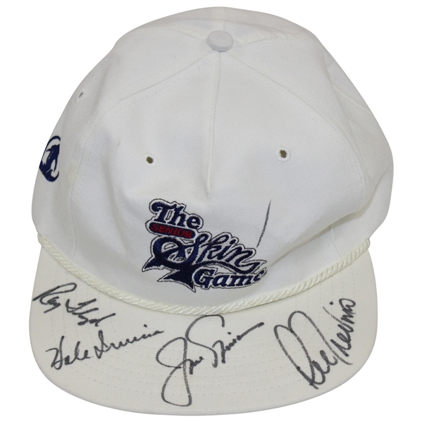 Jack Nicklaus, Ray Floyd, Hale Irwin, & Lee Trevino Signed Senior Skins Game Hat JSA ALOA
