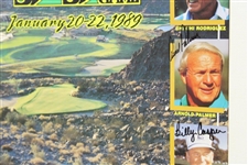 Arnold Palmer, Chi-Chi, Casper & Player Signed 1989 Senior Skins Poster JSA #B47355