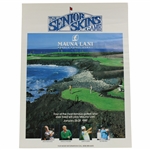 Big 3 Palmer, Nicklaus, & Player Plus Trevino Signed 1990 Senior Skins Poster JSA #B47356