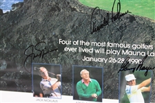 Big 3' Palmer, Nicklaus, & Player Plus Trevino Signed 1990 Senior Skins Poster JSA #B47356