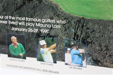 Big 3' Palmer, Nicklaus, & Player Plus Trevino Signed 1990 Senior Skins Poster JSA #B47356