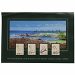 Arnold Palmer, Jack Nicklaus, Hale Irwin & Ray Floyd Signed 1998 Senior Skins Poster JSA #B47365