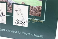 Arnold Palmer, Jack Nicklaus, Hale Irwin & Ray Floyd Signed 1998 Senior Skins Poster JSA #B47365