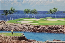 Arnold Palmer, Jack Nicklaus, Hale Irwin & Ray Floyd Signed 1998 Senior Skins Poster JSA #B47365