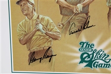 Big 3' Palmer, Nicklaus, & Player Plus Tom Watson Signed 2000 Senior Skins Poster JSA #B47366