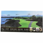 Jack Nicklaus, Ray Floyd, Hale Irwin & Lee Trevino Signed 1997 Senior Skins Poster JSA #B47364