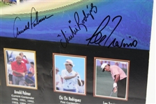 Arnie, Jack, & Gary Plus Ray, Jim, Hale, Chi-Chi & Lee Signed 1999 Senior Skins Poster JSA #B47358