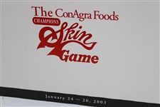 Arnold Palmer, Jack Nicklaus, Irwin & Trevino Signed 2003 Champions Skin Game Poster JSA #B58587