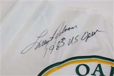 Larry Nelson Signed Oakmont Country Club Embroidered Flag with '1983 US Open' JSA ALOA