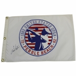 Tom Kite Signed 1992 US Open at Pebble Beach Screen Flag JSA ALOA