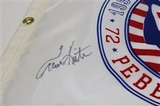 Tom Kite Signed 1992 US Open at Pebble Beach Screen Flag JSA ALOA