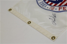Tom Kite Signed 1992 US Open at Pebble Beach Screen Flag JSA ALOA
