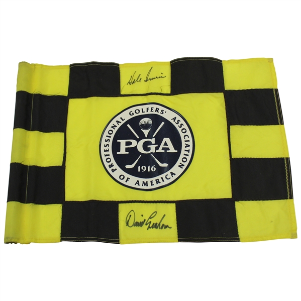 Hale Irwin & David Graham Signed PGA of America Seal Course Flag JSA ALOA