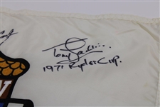 Lee Trevino, Charles Coody, & Tony Jacklin Signed OWCC Embroidered Flag with 'Ryder Cup' JSA ALOA