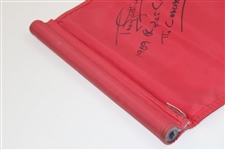 Tony Jacklin Signed Red Course Flag with '1969 Ryder Cup - The Concession' JSA ALOA