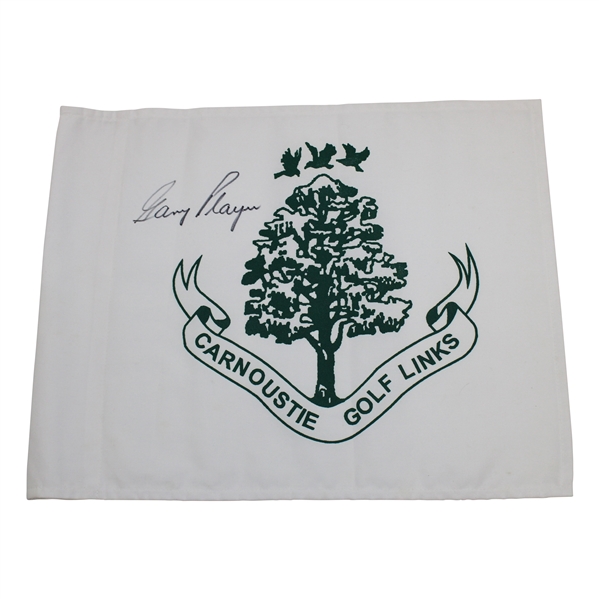 Gary Player Signed Carnoustie Golf Links White Flag JSA ALOA